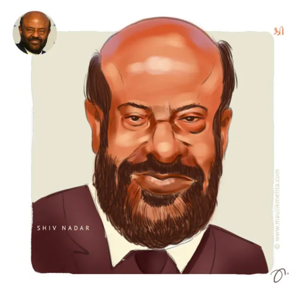 Shiv Nadar - Caricatures & Portraits